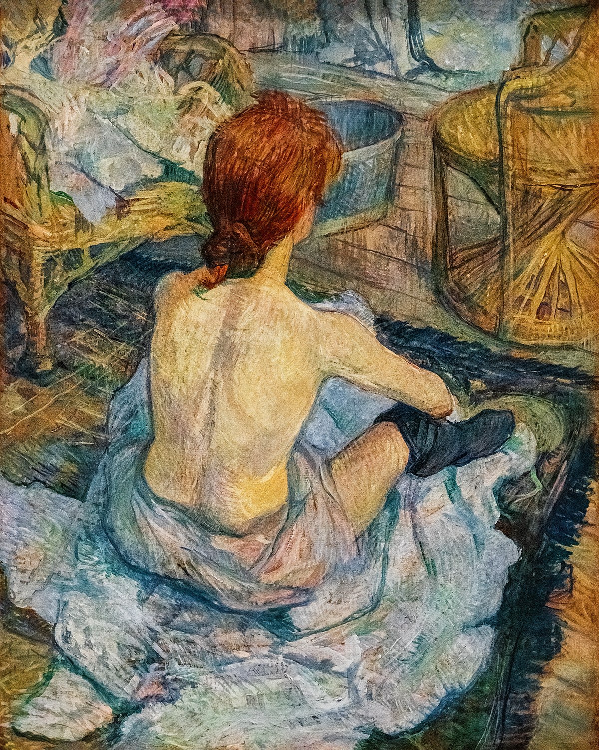 Albi Rousse La Toilette 1889 Henri de Toulouse Lautrec Musee dOrsay Paris