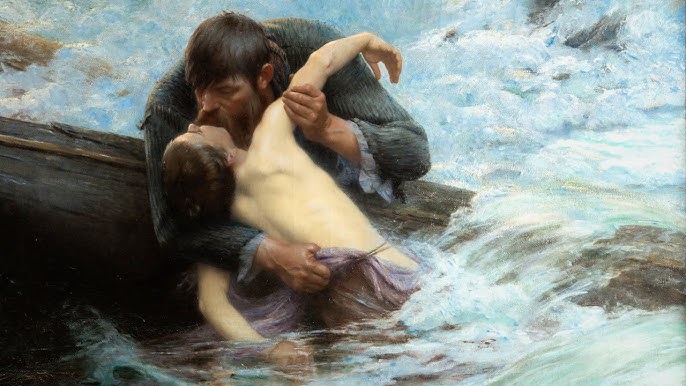 PINTURA NAUFRAGIO ALFRED GUILLOU