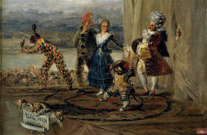 Comedia-del-arte CUADRO DE COMEDIANTES